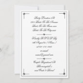 Chic Couples Shower Elegant Custom Script Cool Kaart (Achterkant)