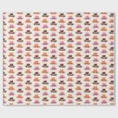 Chic Cowgirl Petten Cadeaupapier (Vlak)