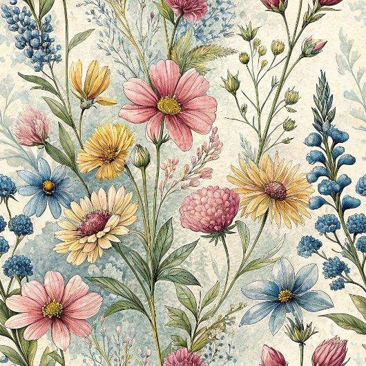 Chic Cozy Boho Pastel Roze Blauw Wilde Bloemen Fleece Deken