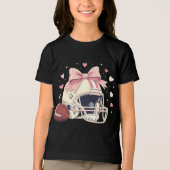 Chic cozy touchdown champ coquette  Tri-Blend shirt (Voorkant)