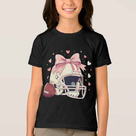 Chic cozy touchdown champ coquette  Tri-Blend shirt (Voorkant)