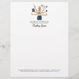 Chic Crafting Queen Business Branding Briefhoofd
