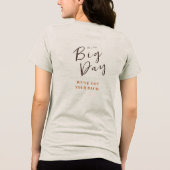 Chic Cream Atelier Haarstylist Trouwdag Studio Tri-Blend Shirt (Achterkant)