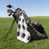 Chic Cream Black Plaid Golfhanddoek (Groen)