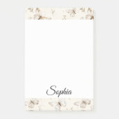 Chic Cream Butterflies Post-it® Notes (Voorkant)