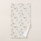 Chic Cream Butterflies Vrijgezellenfeest Bad Handdoek (Handdoek)