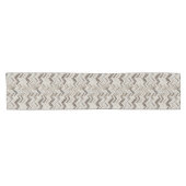 Chic cream chevron patroon korte tafelloper (Horizontaal)