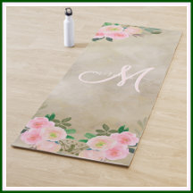 Chic Cream Floral - Aangepaste monogram