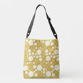 CHIC CREAM FLOWER GOLD  FLORAAL MONOGRAM CROSSBODY TAS (Achterkant)