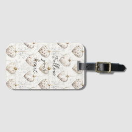 Chic Cream Grey Hearts Ornaments   Bagagelabel