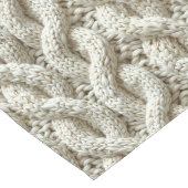 Chic cream knitting pattern lange tafelloper (Hoek)
