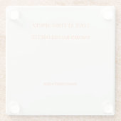 Chic Cream Love At First Spritz Hart Onderzetter (Achterkant)