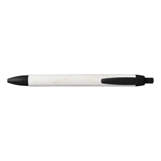 Chic Cream Marble Company Logo Zakelijke Aangepast Zwarte Inkt Pen (Achterkant)