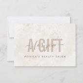 Chic Cream Marble Soft Colors Neutrale Elegant (Voorkant)