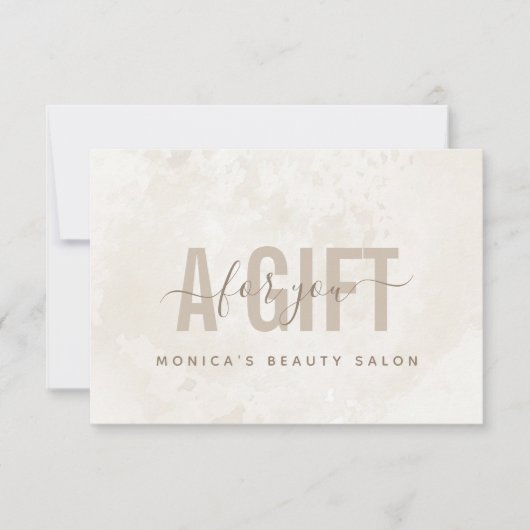 Chic Cream Marble Soft Colors Neutrale Elegant (Voorkant)