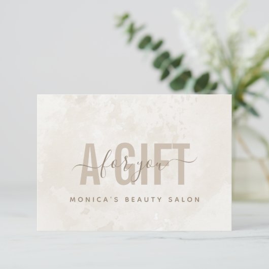 Chic Cream Marble Soft Colors Neutrale Elegant (Staand voorkant)