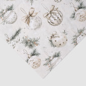 Chic Cream Ornaments Christmas Tissuepapier (Detail)