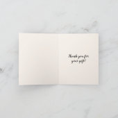 Chic Cream Stone Black Wimpers Dank u Bedankkaart (Binnen)