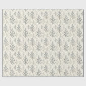 Chic Cream Takken Kerst Cadeaupapier (Vlak)