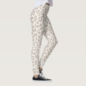 Chic Cream Taupe Animal Print Yoga Leggings (Rechts)