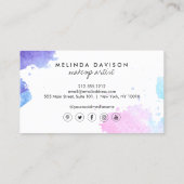 Chic Creative Make-up Artiest Waterverf Eye Visitekaartje (Achterkant)