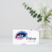 Chic Creative Make-up Artiest Waterverf Eye Visitekaartje (Staand voorkant)