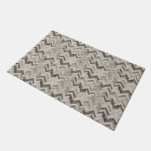 Chic crème chevron deurmat (Schuin)