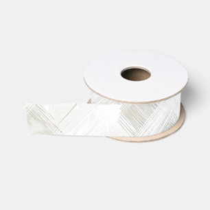Chic Crème Witte Strepen Grosgrain Lint