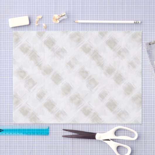 Chic Crème Witte Strepen Kerstmis Tissuepapier (Craft)