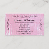 Chic Crocodile skin Rhinestones Visitekaartje (Achterkant)