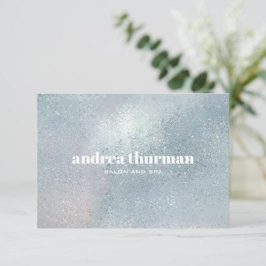 Chic Crystal Blue glazen parelbruin (Staand voorkant)