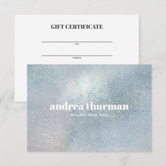 Chic Crystal Blue glazen parelbruin (Voorkant / Achterkant)