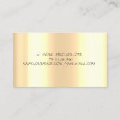 Chic Cupcake Aardbei Faux Gold Drips Bakkerij Visitekaartje (Achterkant)