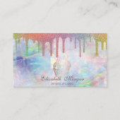 Chic Cupcake Regenboog Drips Bakkerij Opal Visitekaartje (Voorkant)