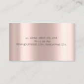 Chic Cupcake Roze Gouden Druppels Bakkerij Visitekaartje (Achterkant)