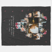 Chic Custom 18 Photo Heart Shaped for her Fleece Deken (Voorkant (Horizontaal))