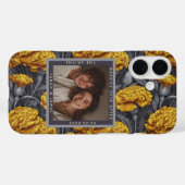 Chic Custom Carnation Garden Vineyard Wedding Case-Mate iPhone Case (Achterkant (horizontaal))