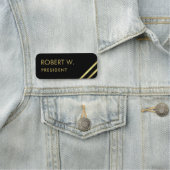 Chic Custom Company Professional Black Gold Naamplaatje (In situ)