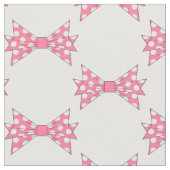 CHIC CUSTOM FABRIC_ GIRLY PINK POLKA DOT BOWS STOF (Close Up)