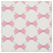 CHIC CUSTOM FABRIC_ GIRLY PINK POLKA DOT BOWS STOF (Swatch)