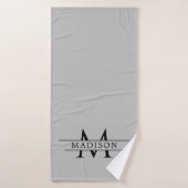 Chic Custom Initial Design Premium Badhanddoek (Badhanddoek)