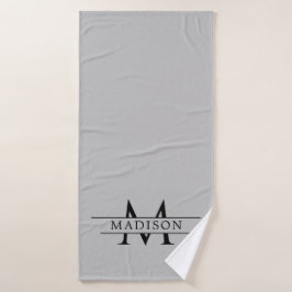 Chic Custom Initial Design Premium Badhanddoek