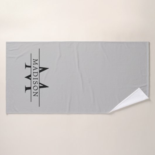 Chic Custom Initial Design Premium Badhanddoek (Badhanddoek)