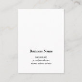 Chic custom logo gold lijst ketting display card visitekaartje (Achterkant)