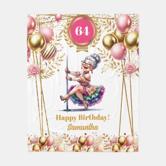 Chic Custom Naam Funny Deken voor Oma (Voorkant)