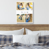 Chic Custom Personalized Photo Collage Moeder Canvas Afdruk (Insitu (Slaapkamer))