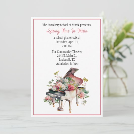 Chic Custom Piano Innovation Kaart (Staand voorkant)