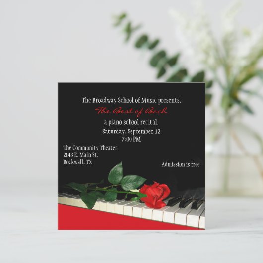 Chic Custom Piano Innovation Kaart (Staand voorkant)