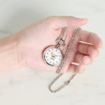CHIC! ⏱️ Custom Silver Necklace Watch Horloge<br><div class="desc">📜 DESCRIPTION Style meets story with this custom silver necklace watch — a timepiece you wear close to your heart. Add your own image to the face: a favorite photo, a pet’s mischievous mug, a meaningful symbol, or a vintage memory that deserves to travel with you. With its polished silver...</div>