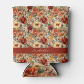 Chic Custom Waterverf Floral Patroon Blikjeskoeler (Voorkant)
